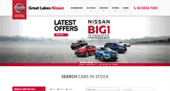 Desktop Screenshot of greatlakesnissan.com.au